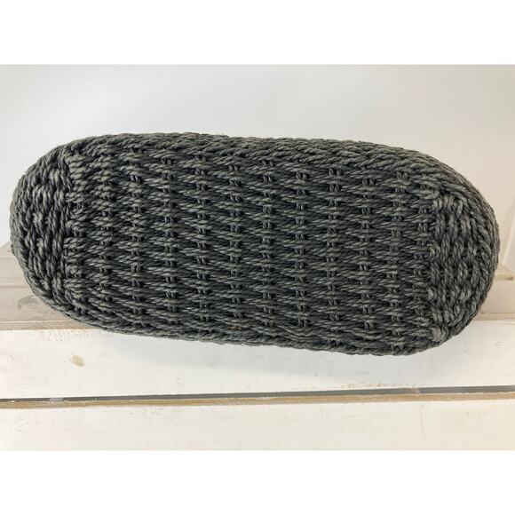 BRIGHTON SMALL BLACK, BROWN STRAW SHOULDER BAG - Picture 6 of 14